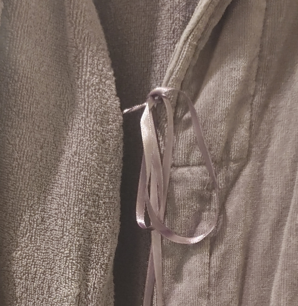 Gray Velour Robe - image 2